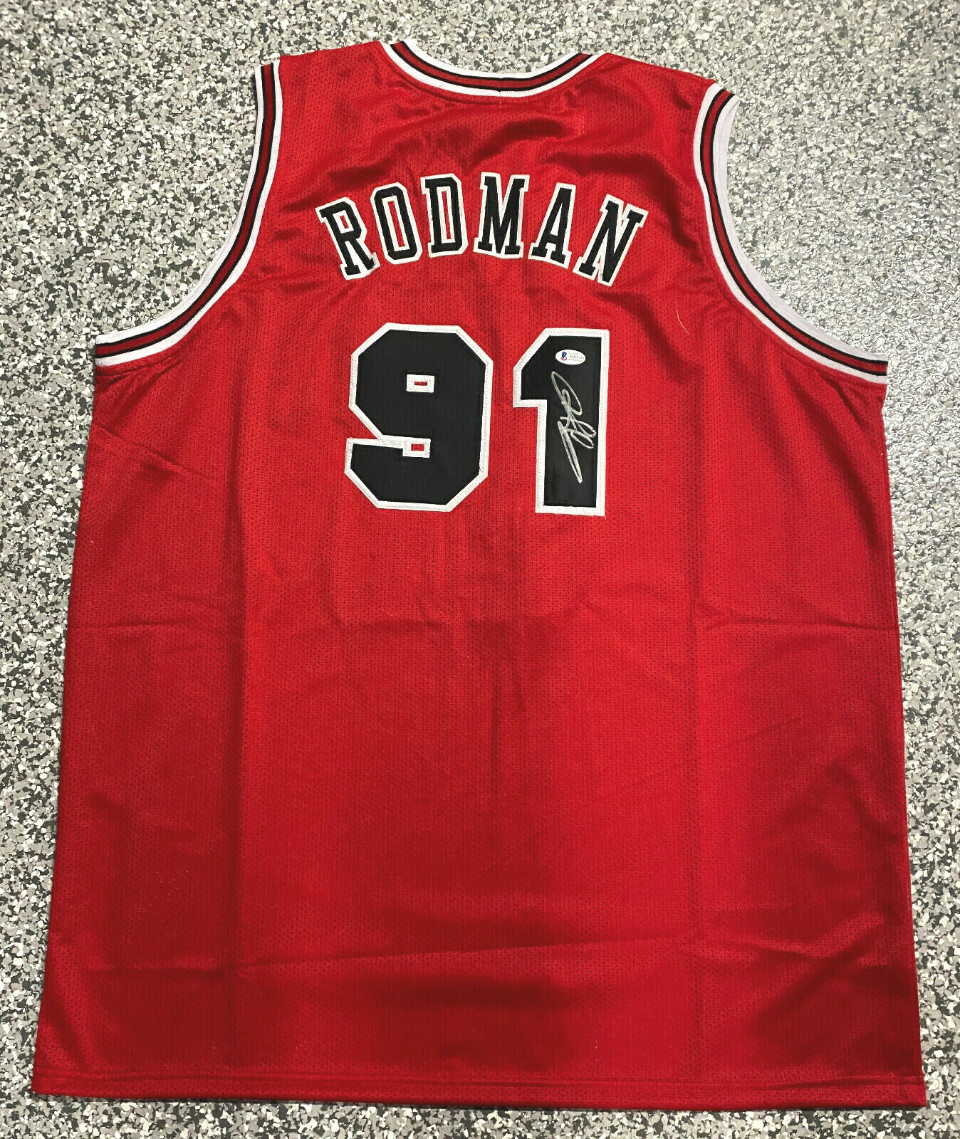 Bleachers Sports Music & Framing — Dennis Rodman Signed Chicago